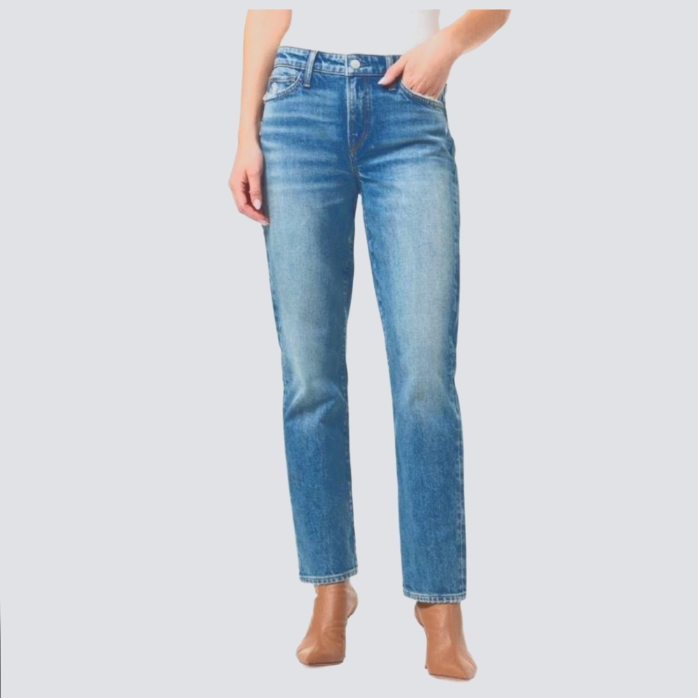 Joe's Jeans straight leg mid rise 29" long size 25 - Picture 2 of 6